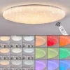Plafonnier Mixta Led Blanc, 1 Lumiere, Telecommandes, Changeur De Couleurs