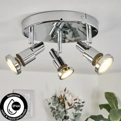 Plafonnier Morges Chrome, 3 Lumieres