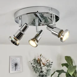 Plafonnier Morges Chrome, 3 Lumieres