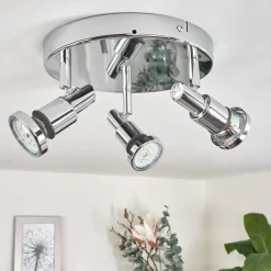 Plafonnier Morges Chrome, 3 Lumieres