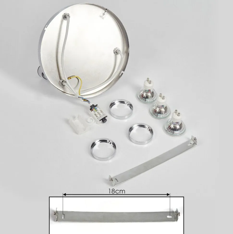 Plafonnier Morges Chrome, 3 Lumieres
