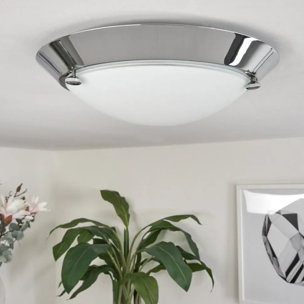 Plafonnier Morges Chrome, 1 Lumiere