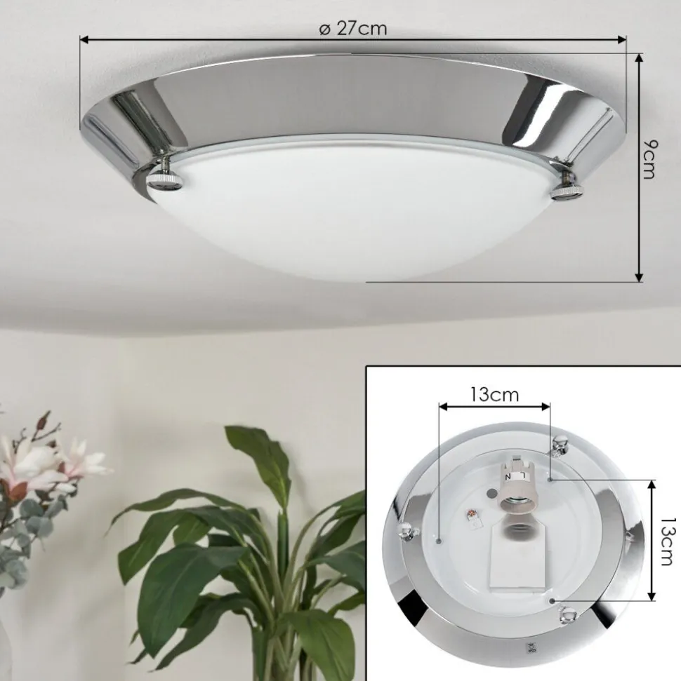 Plafonnier Morges Chrome, 1 Lumiere