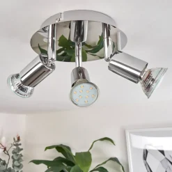 Plafonnier Morges Led Chrome, 3 Lumieres