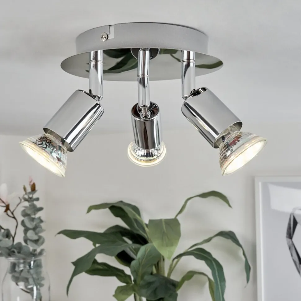 Plafonnier Morges Led Chrome, 3 Lumieres