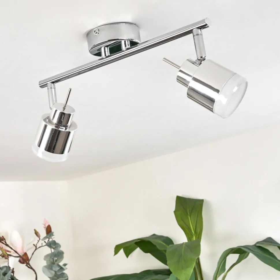 Plafonnier Morges Led Chrome, 2 Lumieres