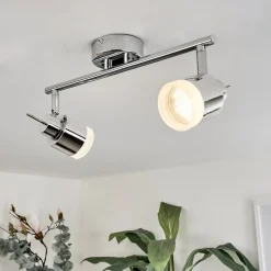 Plafonnier Morges Led Chrome, 2 Lumieres
