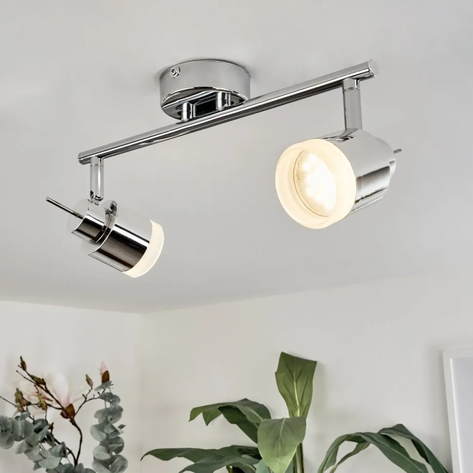 Plafonnier Morges Led Chrome, 2 Lumieres