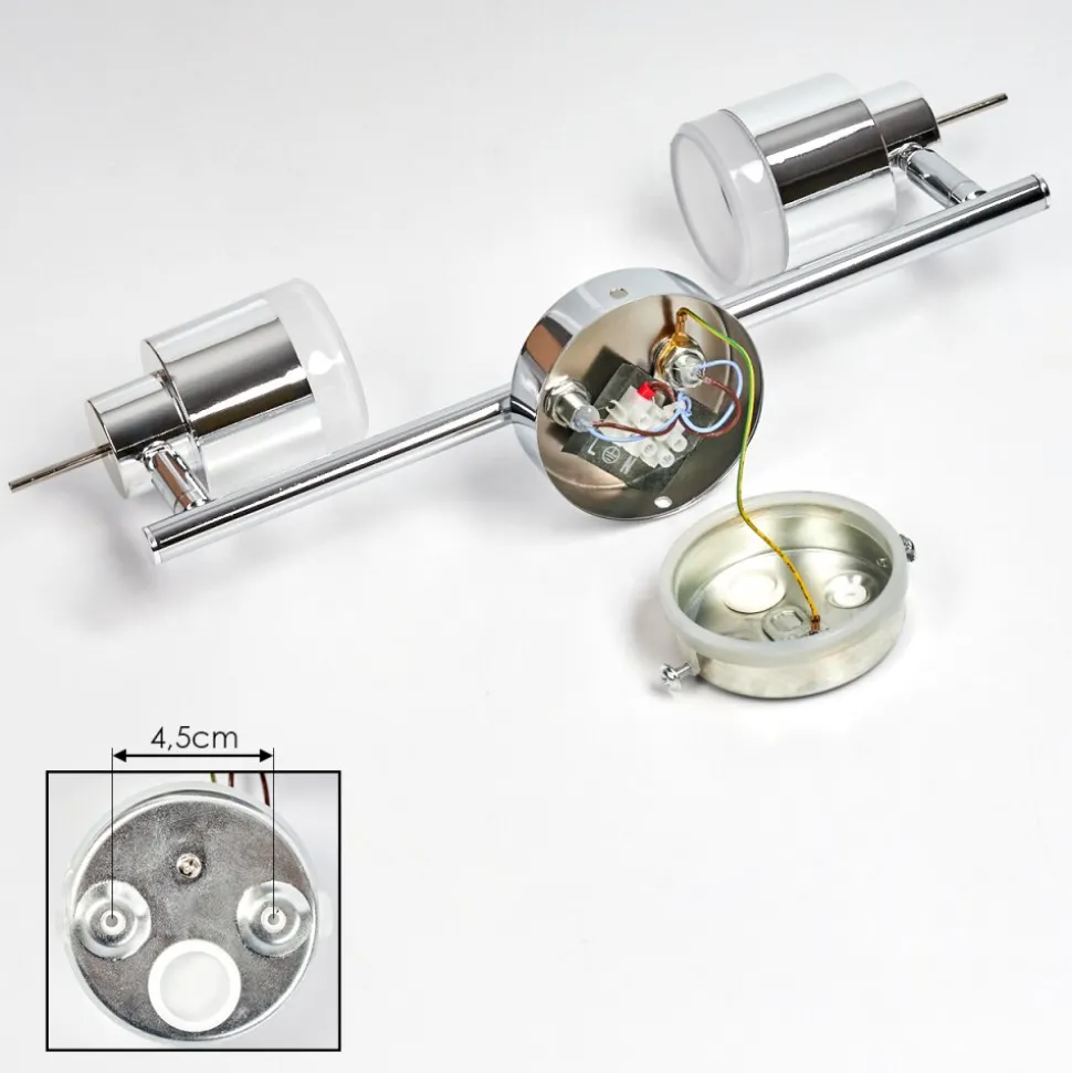 Plafonnier Morges Led Chrome, 2 Lumieres