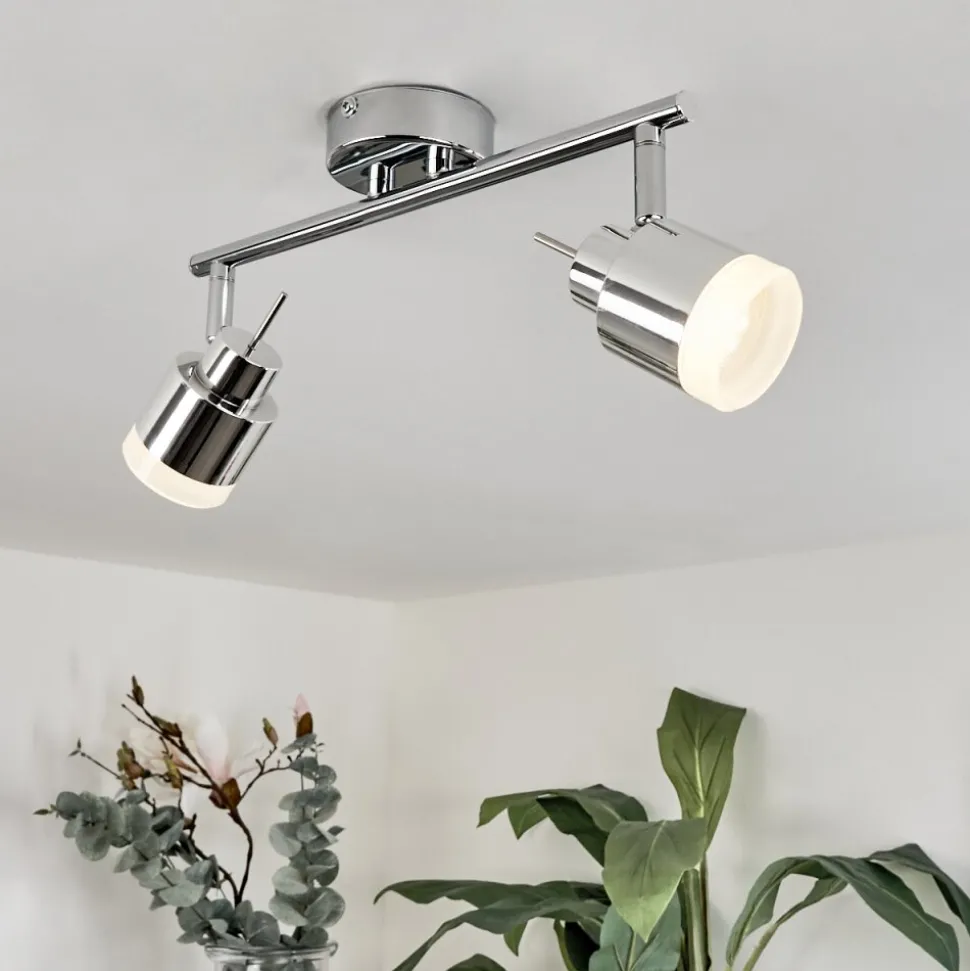 Plafonnier Morges Led Chrome, 2 Lumieres