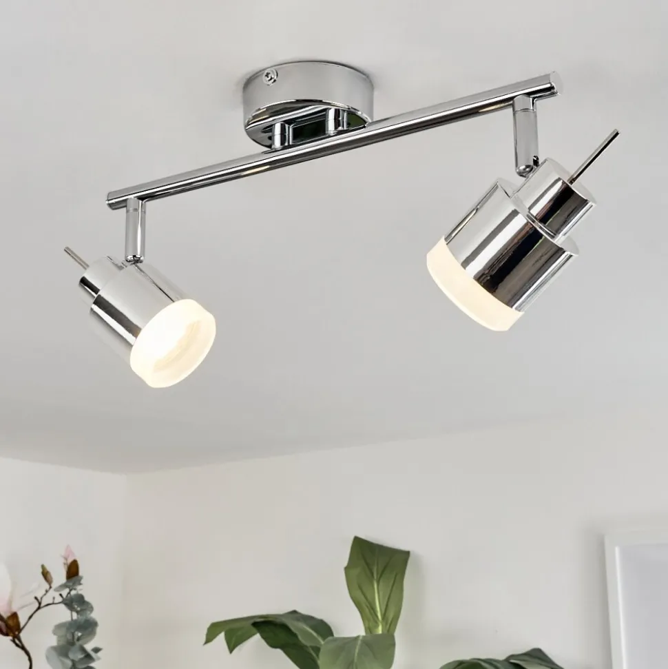 Plafonnier Morges Led Chrome, 2 Lumieres