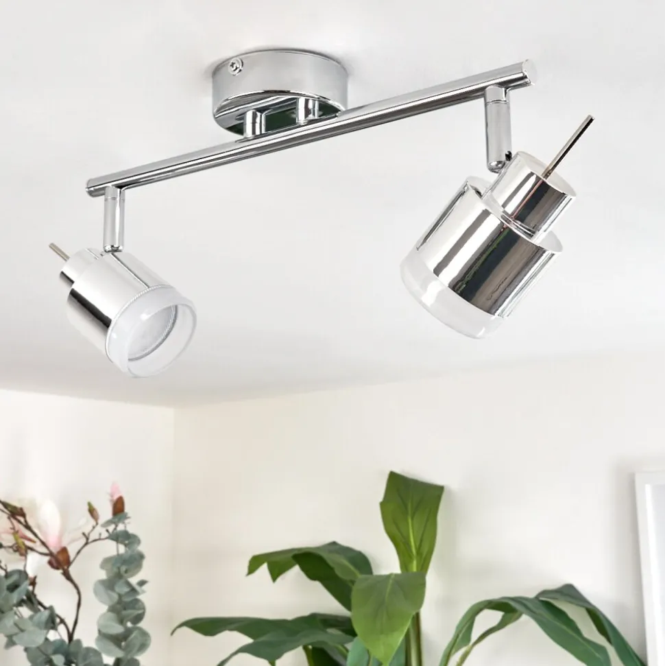 Plafonnier Morges Led Chrome, 2 Lumieres