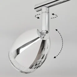 Plafonnier Morges Led Chrome, 2 Lumieres