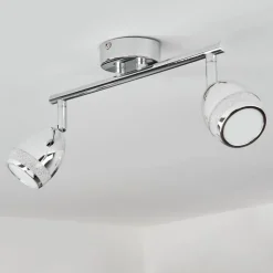 Plafonnier Morges Led Chrome, 2 Lumieres