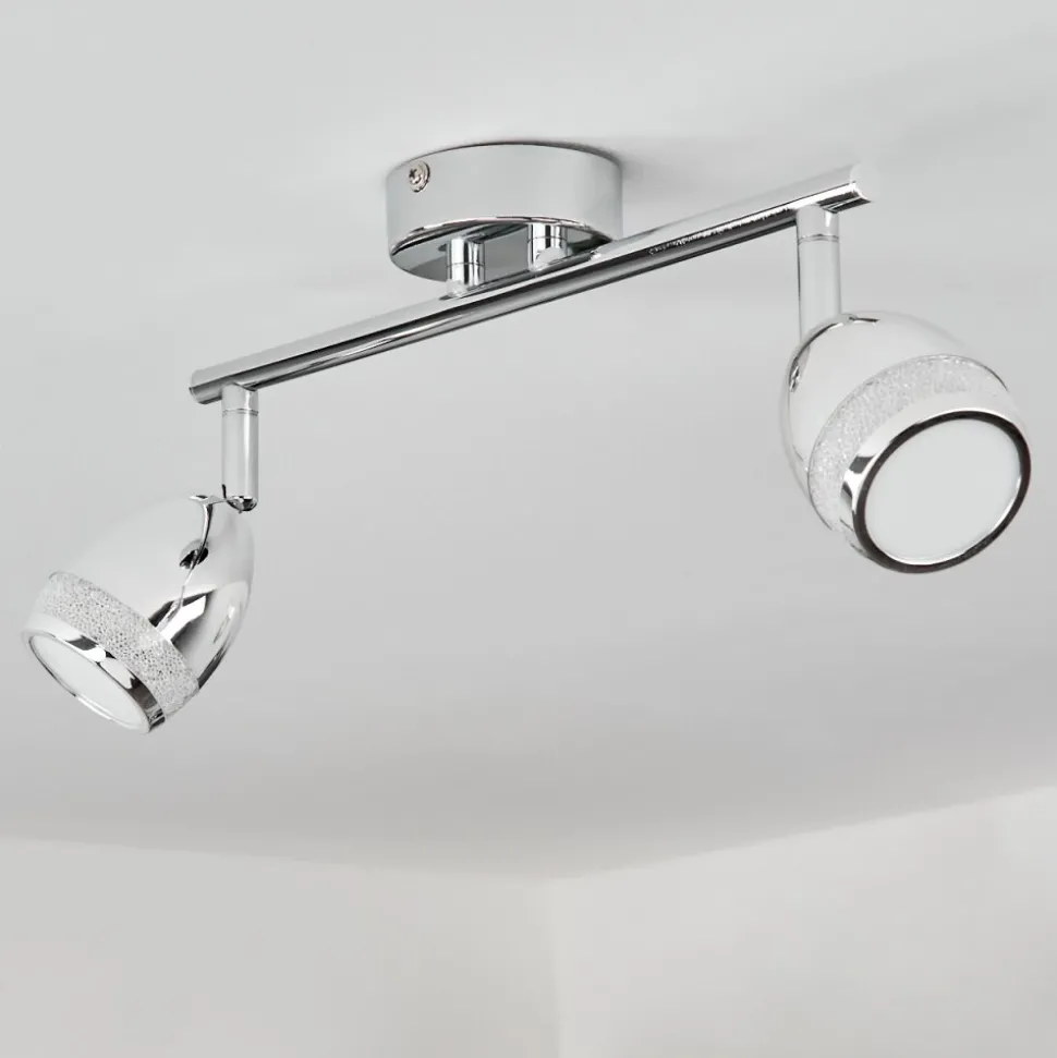 Plafonnier Morges Led Chrome, 2 Lumieres