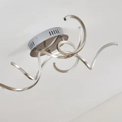 Plafonnier Moskau Led Nickel Mat, 1 Lumiere