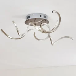 Plafonnier Moskau Led Nickel Mat, 1 Lumiere