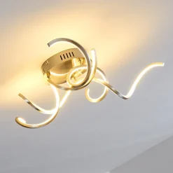 Plafonnier Moskau Led Nickel Mat, 1 Lumiere