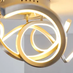 Plafonnier Moskau Led Nickel Mat, 1 Lumiere
