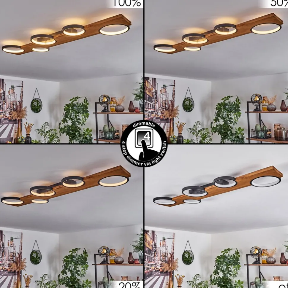 Plafonnier Musac Led Ecru, 1 Lumiere