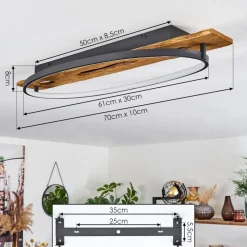 Plafonnier Nevogilde Led Ecru, 1 Lumiere