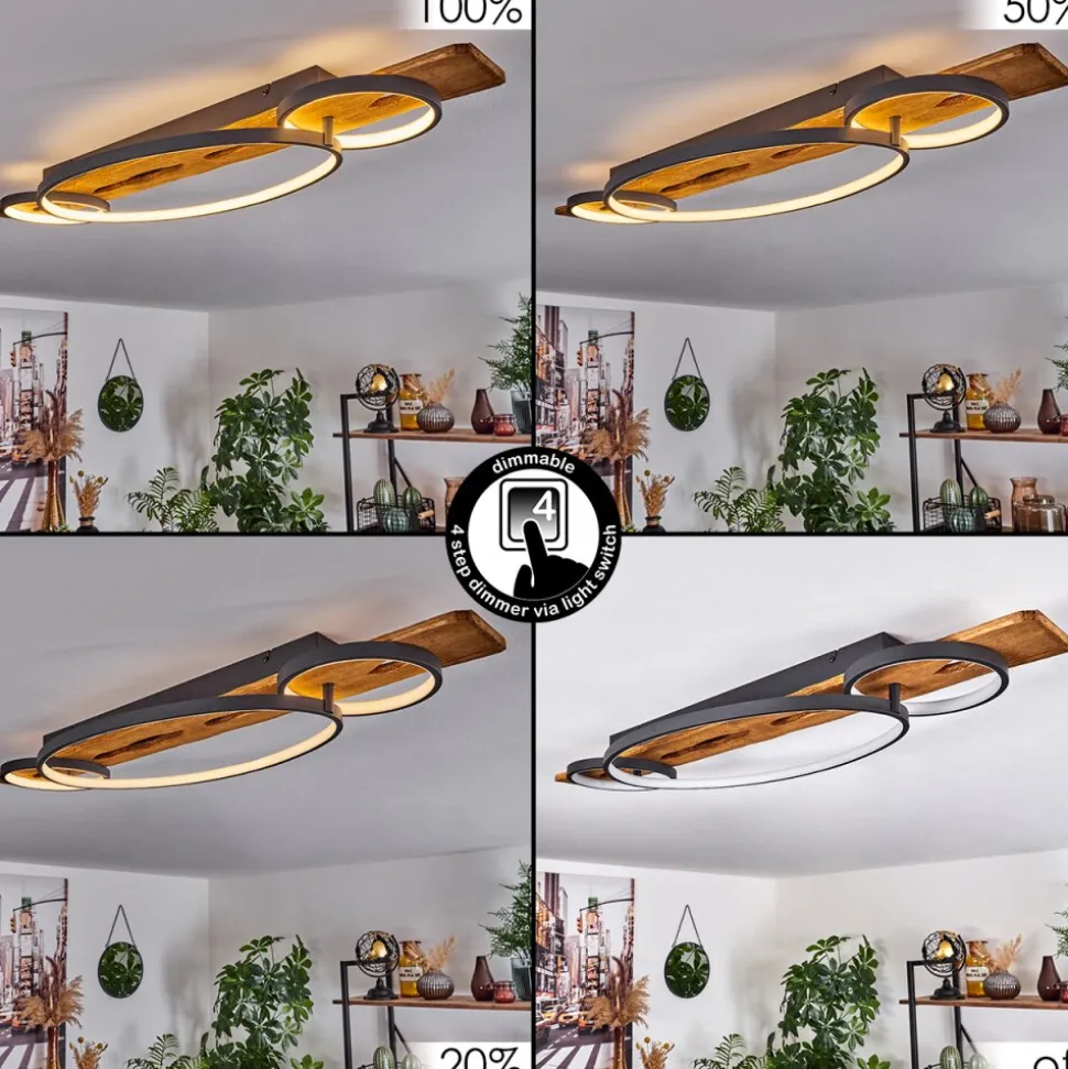 Plafonnier Nevogilde Led Ecru, 1 Lumiere
