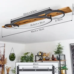 Plafonnier Nevogilde Led Ecru, 1 Lumiere