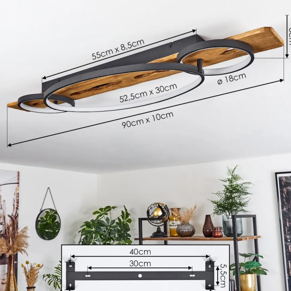 Plafonnier Nevogilde Led Ecru, 1 Lumiere