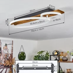 Plafonnier Nevogilde Led Ecru, 1 Lumiere