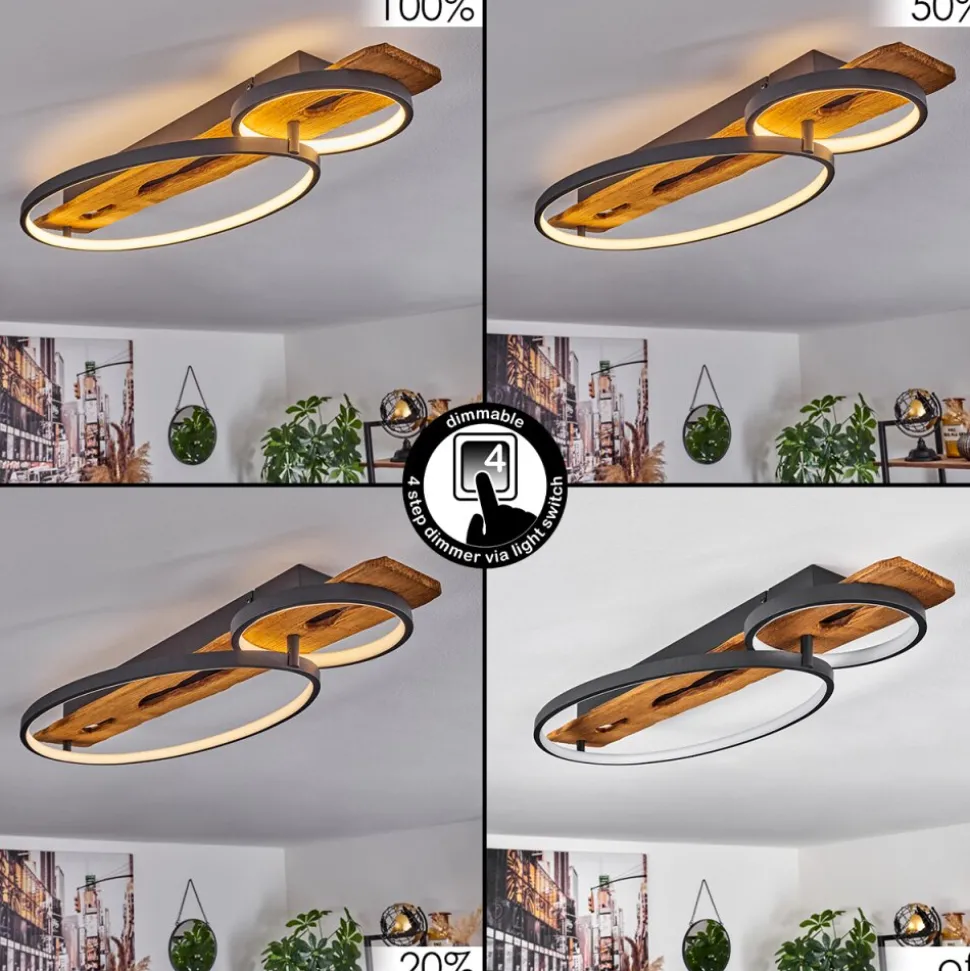 Plafonnier Nevogilde Led Ecru, 1 Lumiere