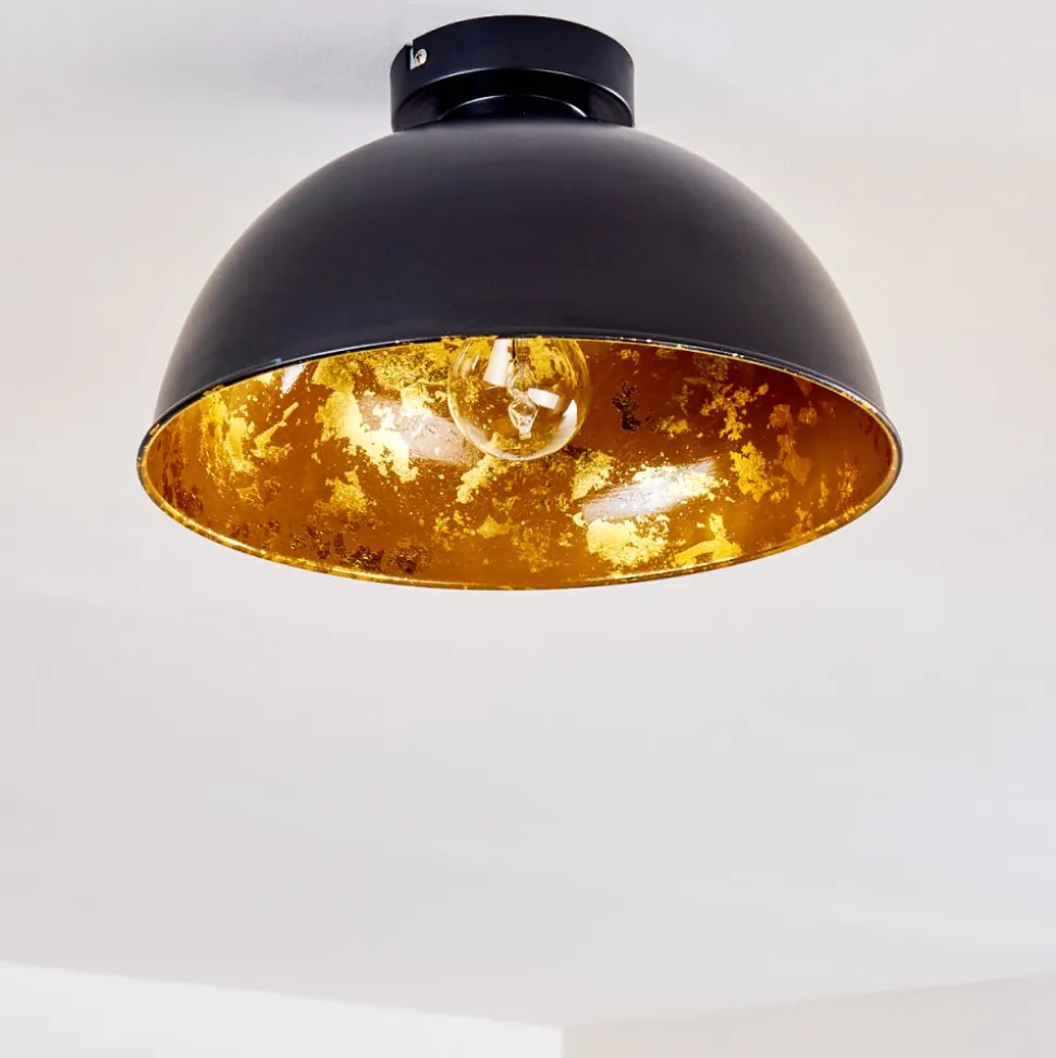 Plafonnier Nome Noir, 1 Lumiere