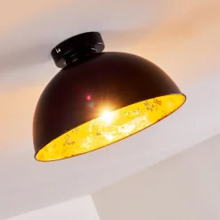 Plafonnier Nome Noir, 1 Lumiere