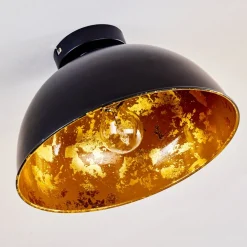 Plafonnier Nome Noir, 1 Lumiere