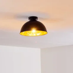 Plafonnier Nome Noir, 1 Lumiere