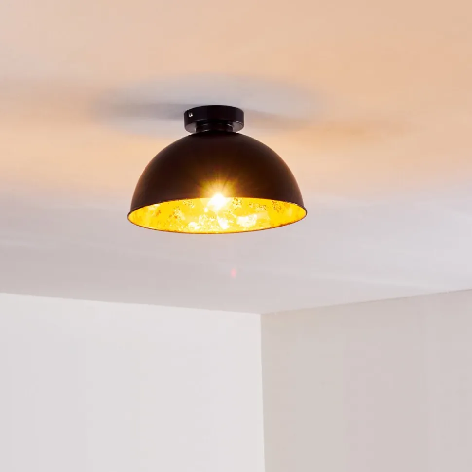 Plafonnier Nome Noir, 1 Lumiere