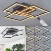 Plafonnier Oberegg Led Blanc, 1 Lumiere, Telecommandes