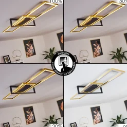 Plafonnier Omega Led Noir, 1 Lumiere