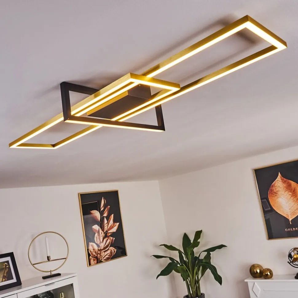 Plafonnier Omega Led Noir, 1 Lumiere