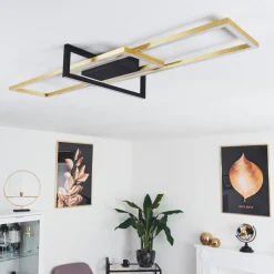 Plafonnier Omega Led Noir, 1 Lumiere