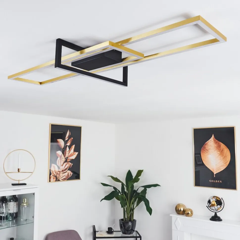 Plafonnier Omega Led Noir, 1 Lumiere