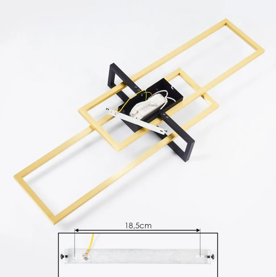 Plafonnier Omega Led Noir, 1 Lumiere
