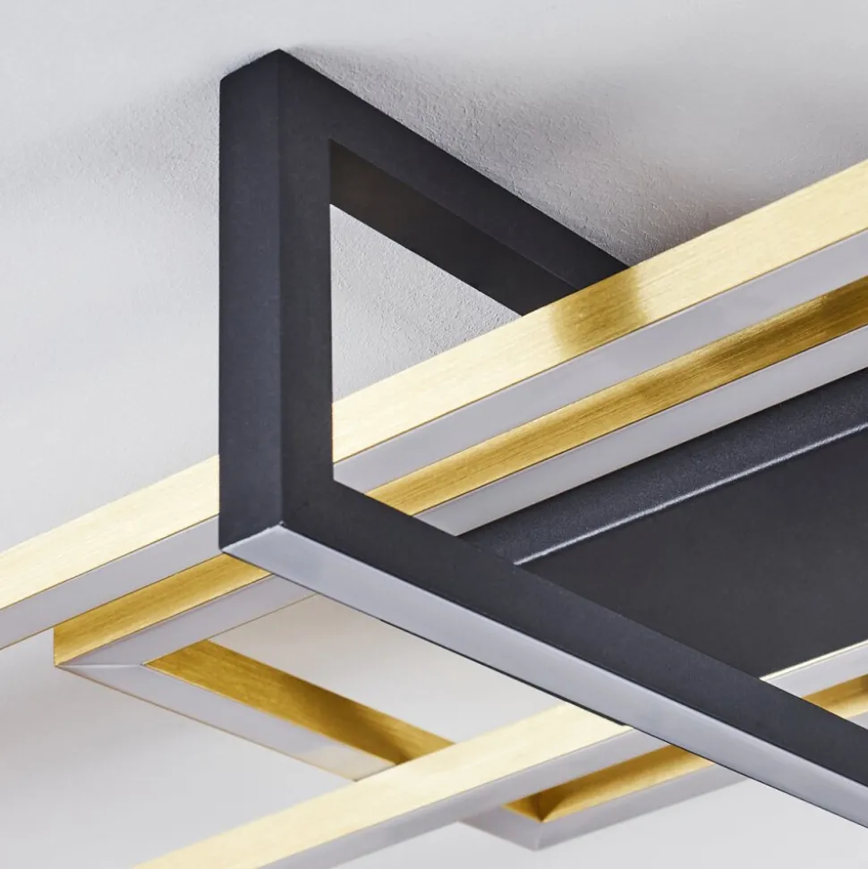 Plafonnier Omega Led Noir, 1 Lumiere