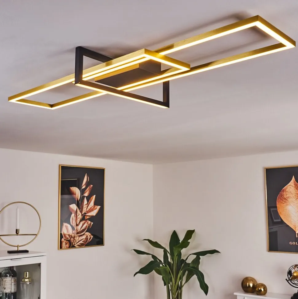 Plafonnier Omega Led Noir, 1 Lumiere
