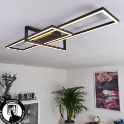 Plafonnier Omega Led Noir, 1 Lumiere