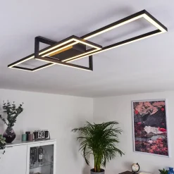 Plafonnier Omega Led Noir, 1 Lumiere
