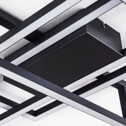 Plafonnier Omega Led Noir, 1 Lumiere