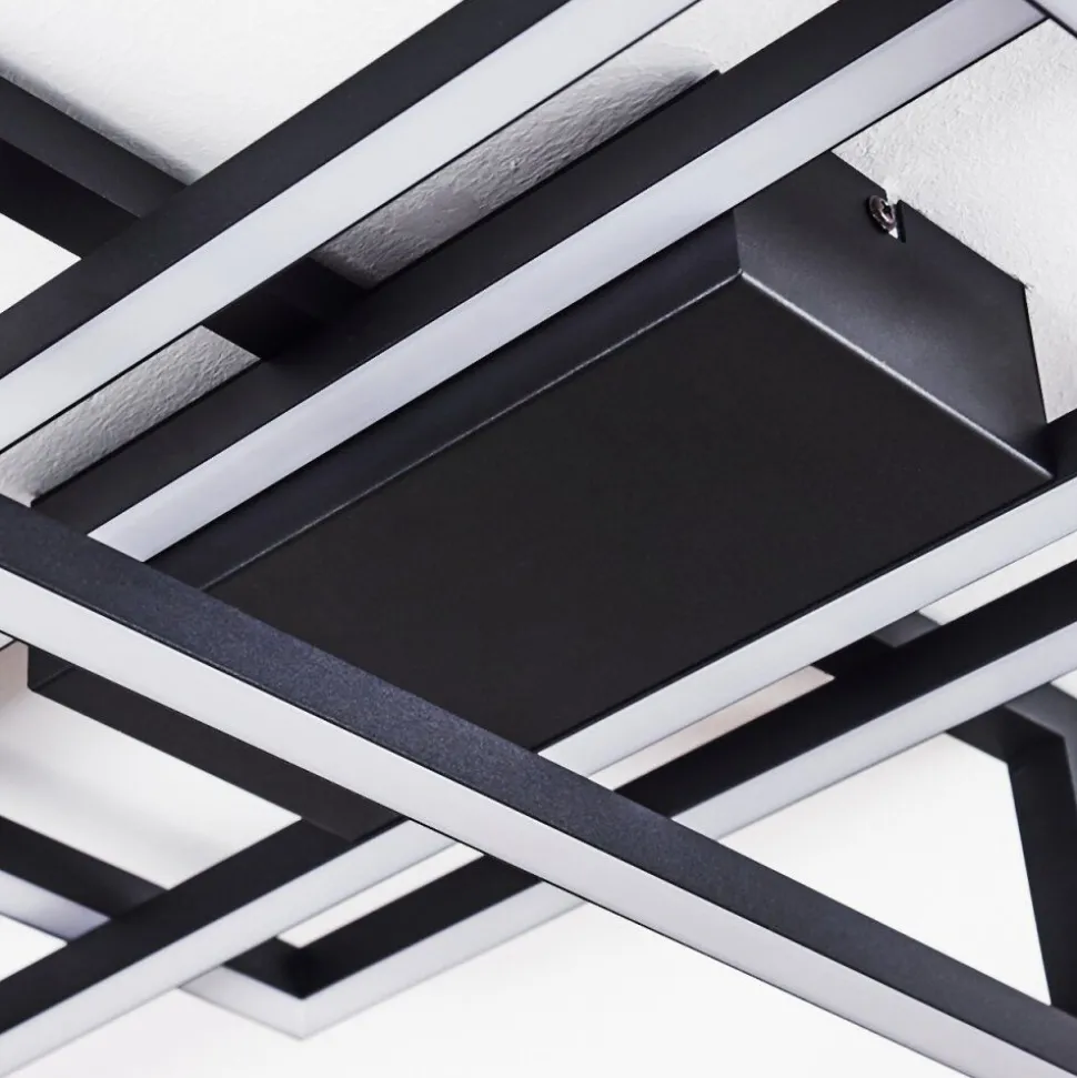 Plafonnier Omega Led Noir, 1 Lumiere