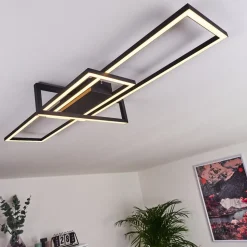 Plafonnier Omega Led Noir, 1 Lumiere