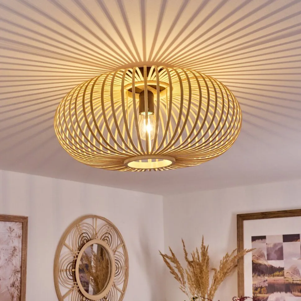 Plafonnier Oravi Bois Clair, 1 Lumiere