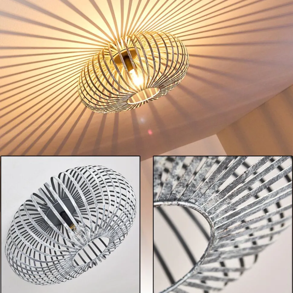 Plafonnier Oravi Gris, Argente, 1 Lumiere